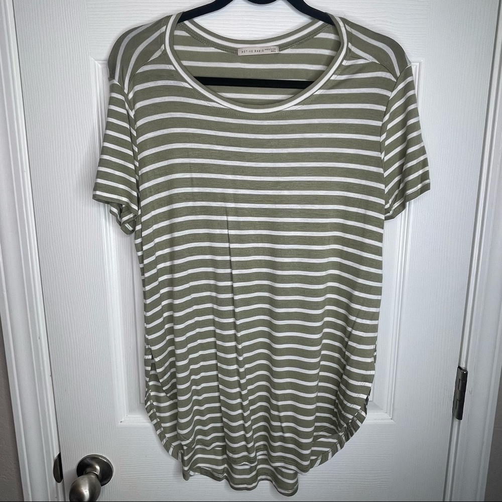 Active Basic Striped Top